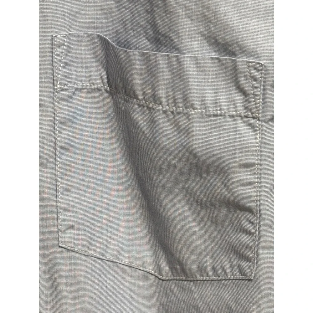 J.Crew Haberdashery‎ Mens XL Slim Fit Light Blue Micro Button Down Shirt Sz XL
